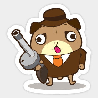 MAFIA PUG 2 Sticker